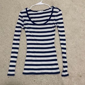Forever 21, Long-sleeve, blue striped shirt